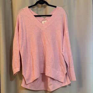 Lou and Grey pink sweater. Size medium.